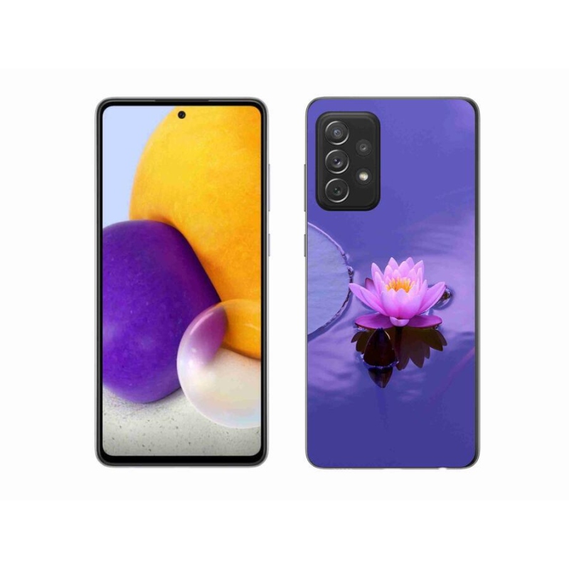 Gél tok mmCase Samsung Galaxy A72/A72 5G - virág a felszínen
