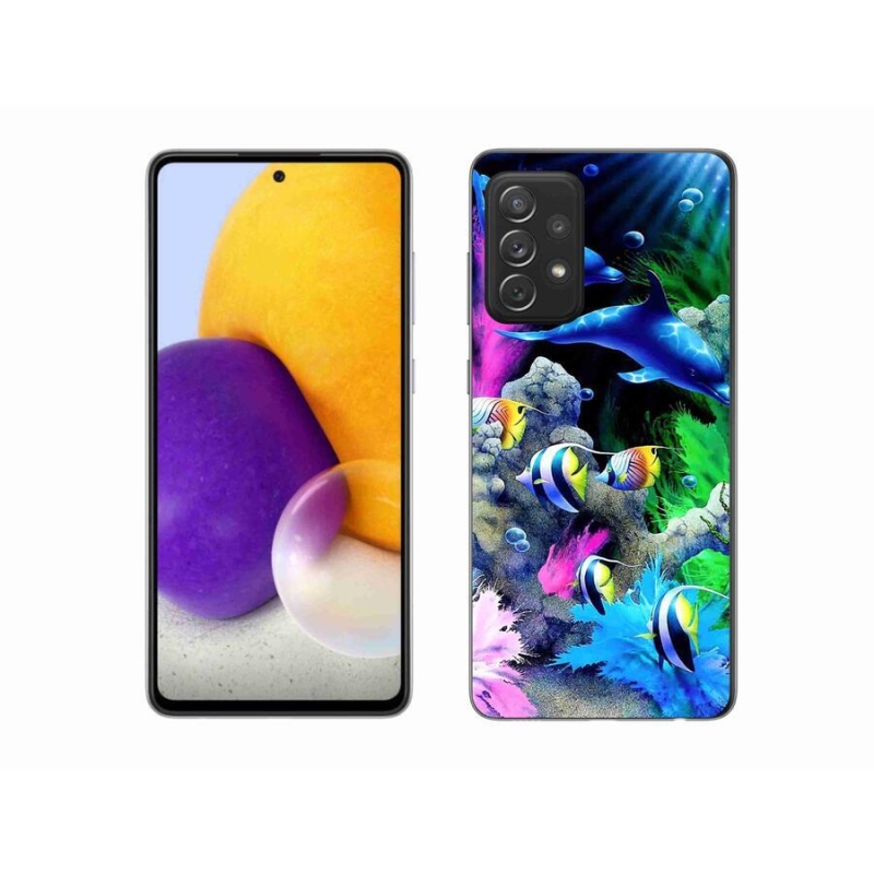 Gél tok mmCase a Samsung Galaxy A72/A72 5G készülékhez - tengeri világ
