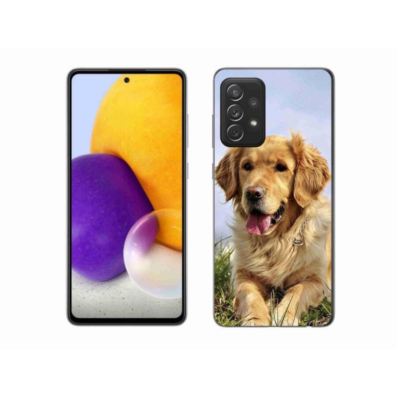 Gél tok mmCase a Samsung Galaxy A72/A72 5G készülékhez - arany retriever