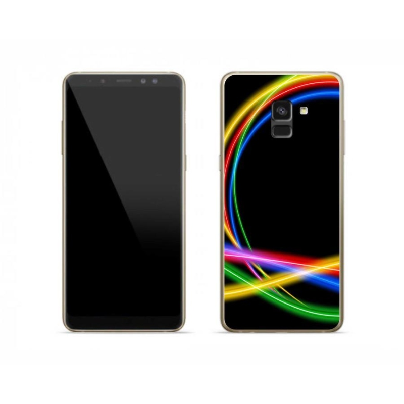Gél tok mmCase Samsung Galaxy A8 (2018) - neon körökhöz
