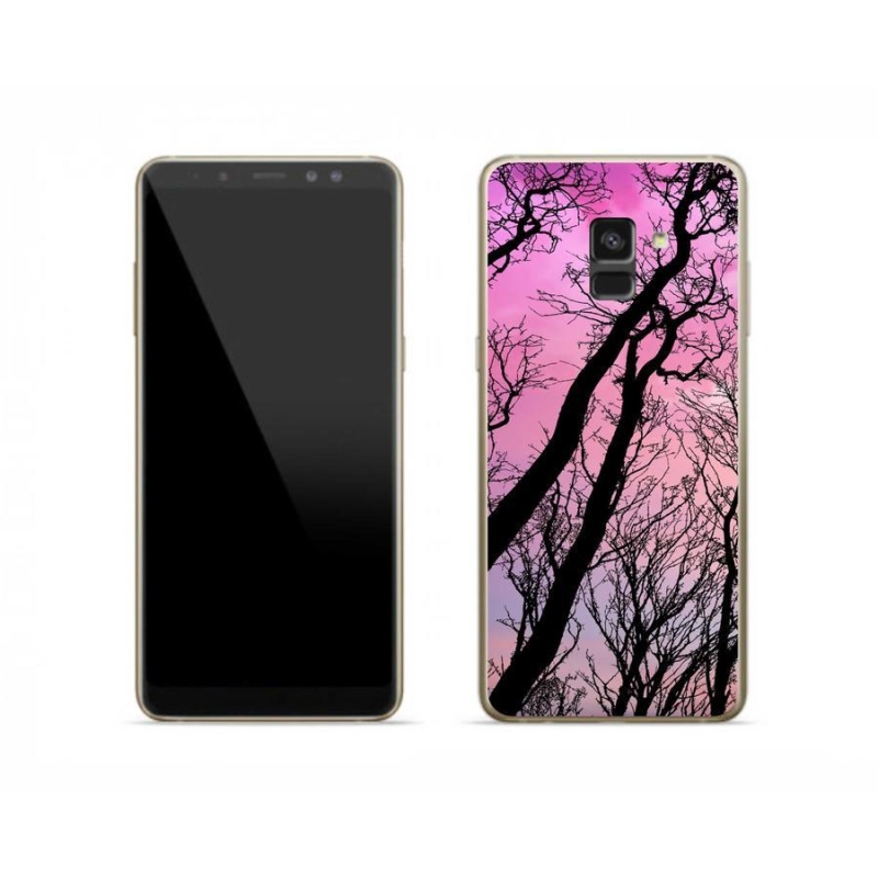 Gél tok mmCase mobiltelefonhoz Samsung Galaxy A8 (2018) - kidőlt fák