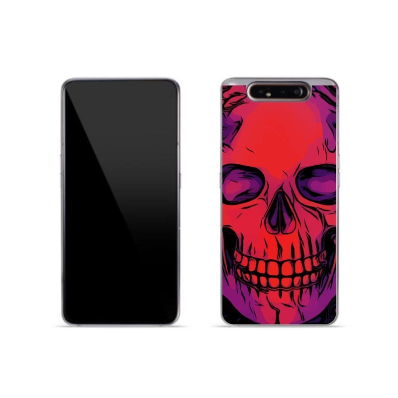 Gél tok mmCase a Samsung Galaxy A80 készülékhez - koponya