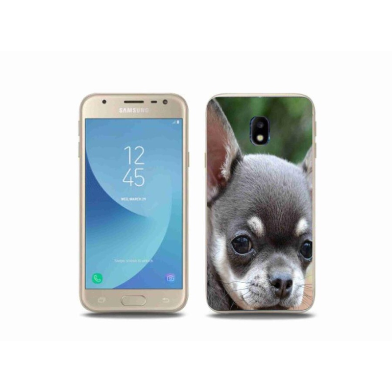 Gél tok mmCase mobiltelefonhoz Samsung Galaxy J3 (2017) - chihuahua