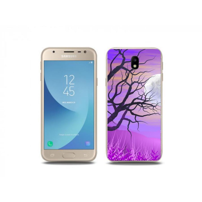 Gél tok mmCase mobiltelefonhoz Samsung Galaxy J3 (2017) - rajzfilmes kidőlt fa