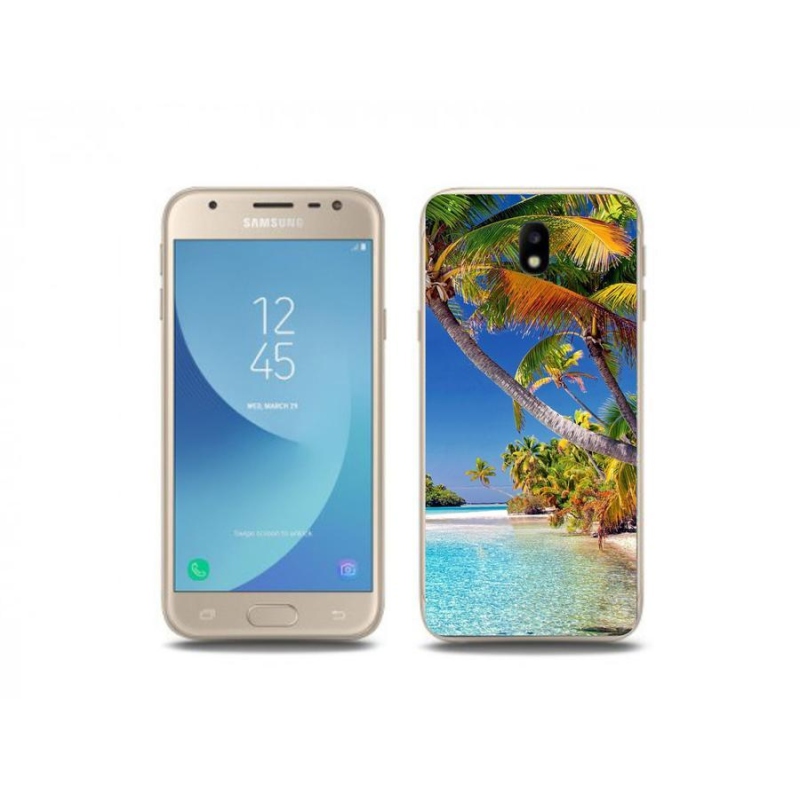 Gél tok mmCase mobiltelefonhoz Samsung Galaxy J3 (2017) - tengerparti strand