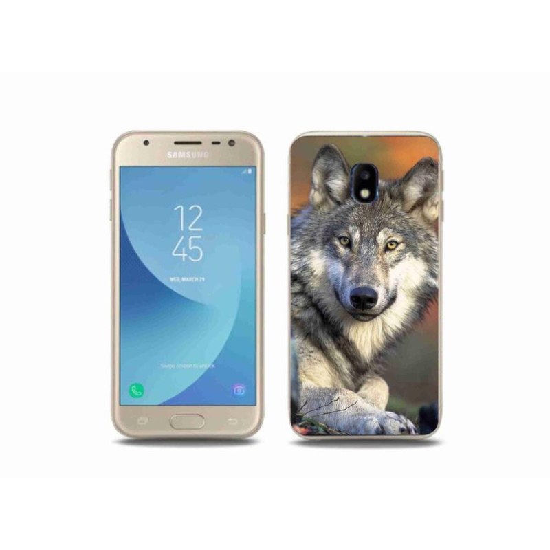 Gél tok mmCase mobiltelefonhoz Samsung Galaxy J3 (2017) - farkas