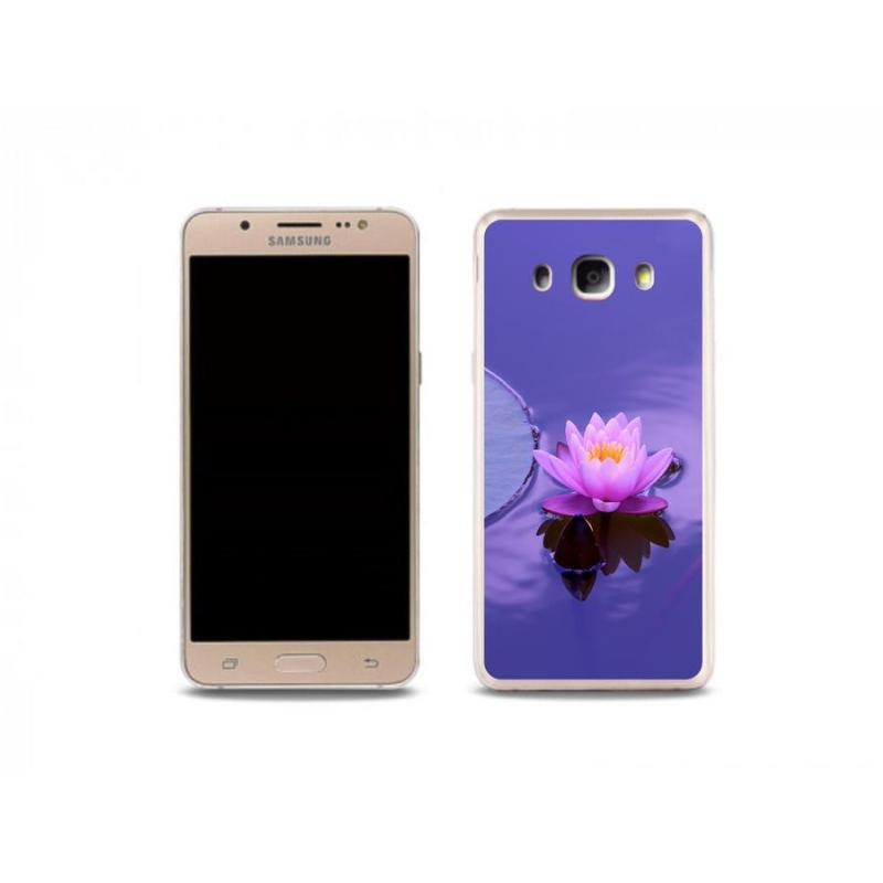 Gél tok mmCase mobiltelefonhoz Samsung Galaxy J5 (2016) - virág a felületen