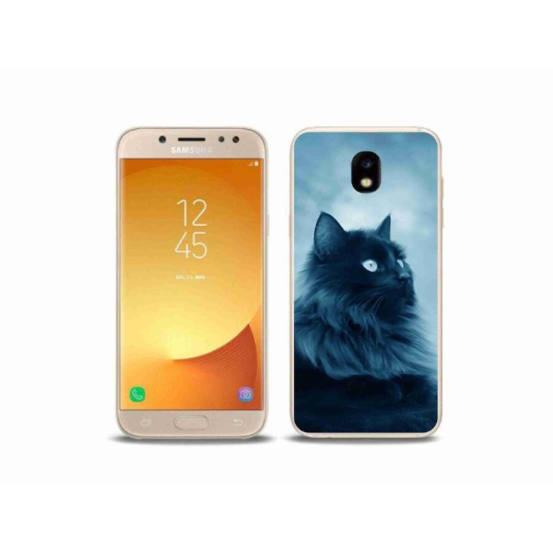 Gél tok mmCase a Samsung Galaxy J5 (2017) - fekete macska 1