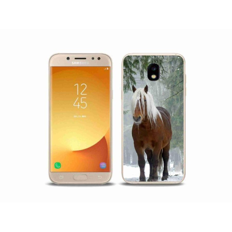Gél tok mmCase a mobil Samsung Galaxy J5 (2017) - ló az erdőben
