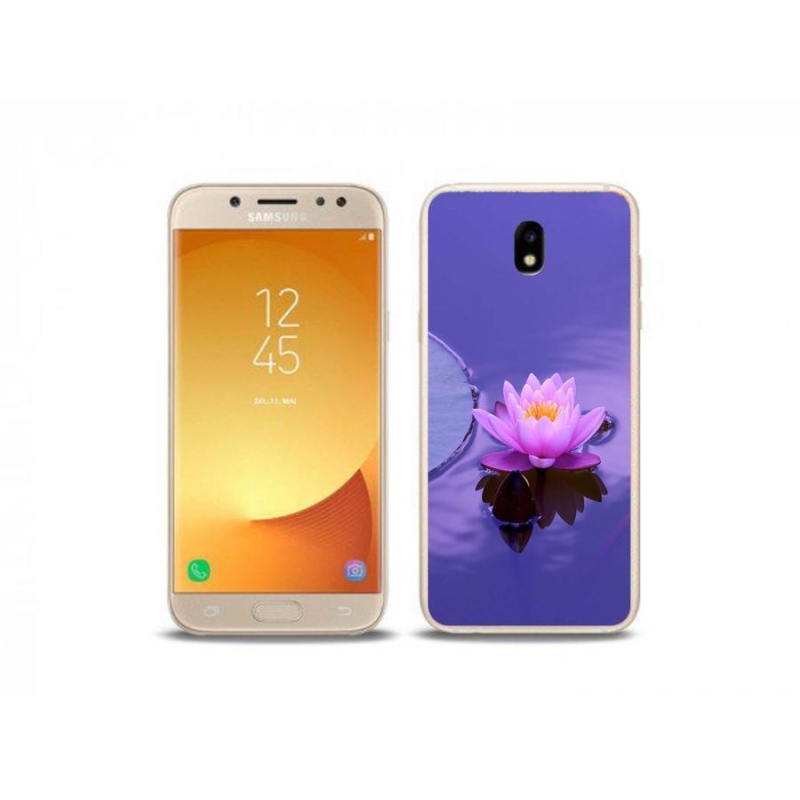 Gél tok mmCase mobiltelefonhoz Samsung Galaxy J5 (2017) - virág a felületen