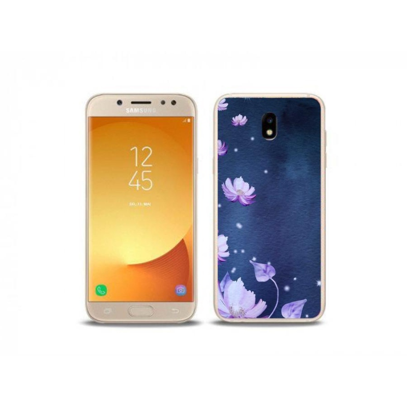 Gél tok mmCase mobiltelefonhoz Samsung Galaxy J5 (2017) - hulló virágok