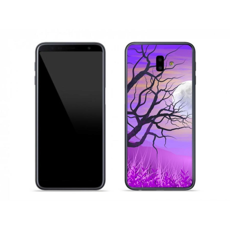 Gél tok mmCase mobiltelefonhoz Samsung Galaxy J6 Plus - karikatúra kidőlt fa