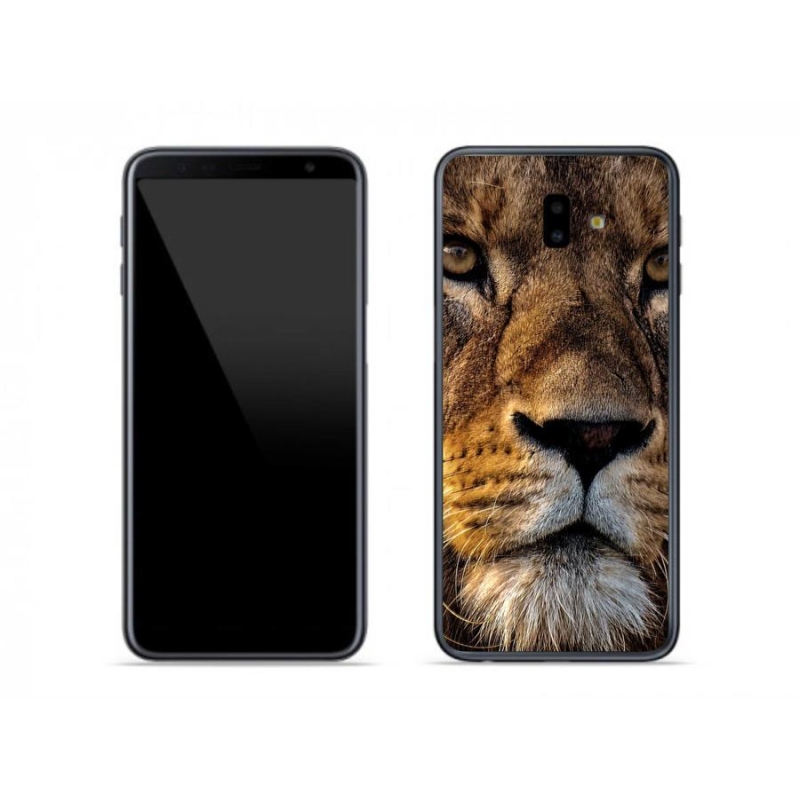 Gél tok mmCase Samsung Galaxy J6 Plus készülékhez - oroszlán