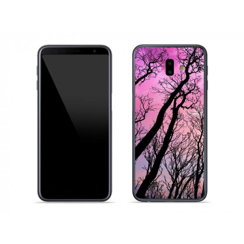Gél tok mmCase mobiltelefonhoz Samsung Galaxy J6 Plus - kidőlt fák
