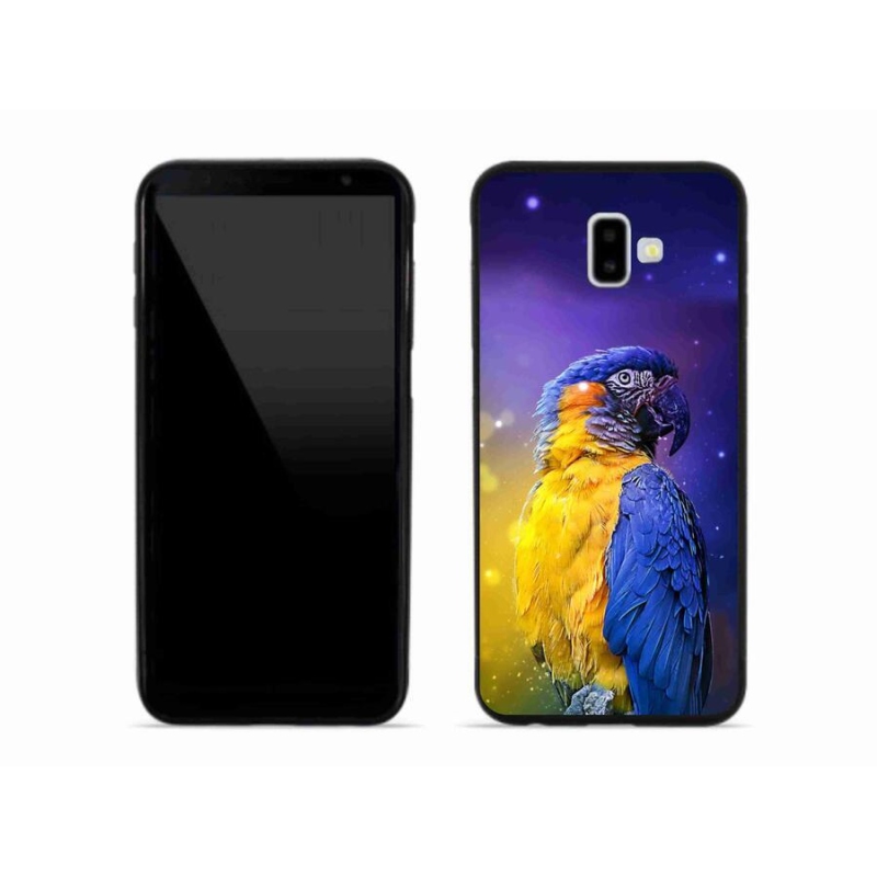Gél tok mmCase Samsung Galaxy J6 Plus készülékhez - papagáj ara 1
