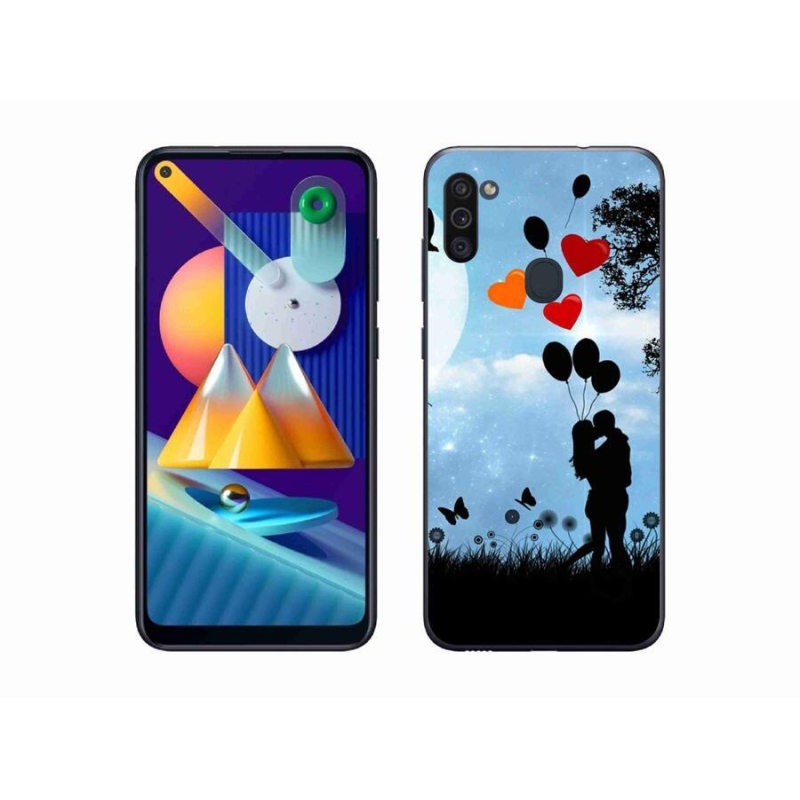 Gél tok mmCase mobil Samsung Galaxy M11 - szerelmes pár