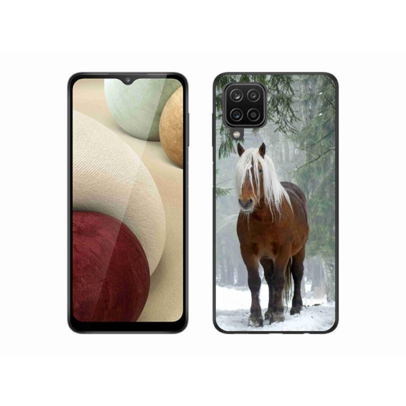 Gél tok mmCase a mobil Samsung Galaxy M12 - ló az erdőben