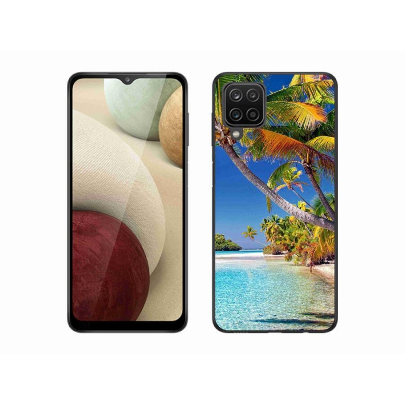 Gél tok mmCase mobiltelefonhoz Samsung Galaxy M12 - tengerparti strand