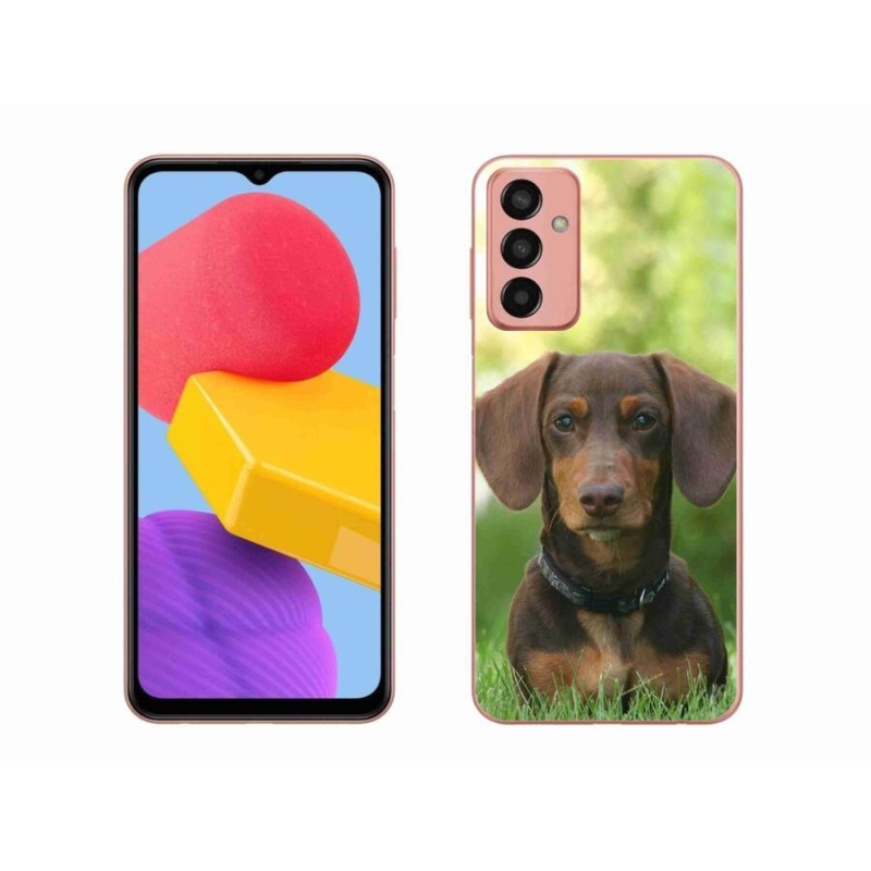 Gél tok mmCase a Samsung Galaxy M13 készülékhez - barna tacskó
