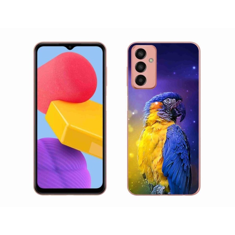 Gél tok mmCase mobiltelefonhoz Samsung Galaxy M13 - papagáj ara 1