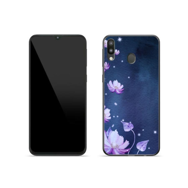 Gél tok mmCase mobiltelefonhoz Samsung Galaxy M20 - hulló virágok