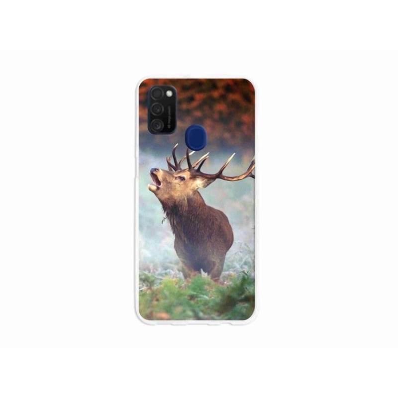 Gél tok mmCase mobil Samsung Galaxy M21 - szarvas 2