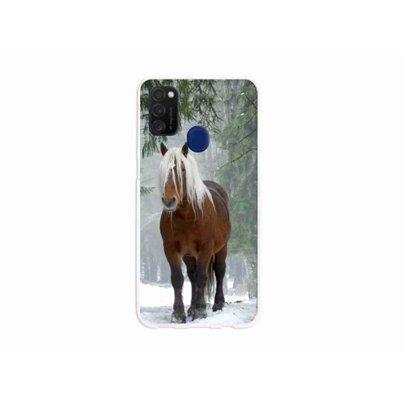 Gél tok mmCase mobiltelefonhoz Samsung Galaxy M21 - ló az erdőben