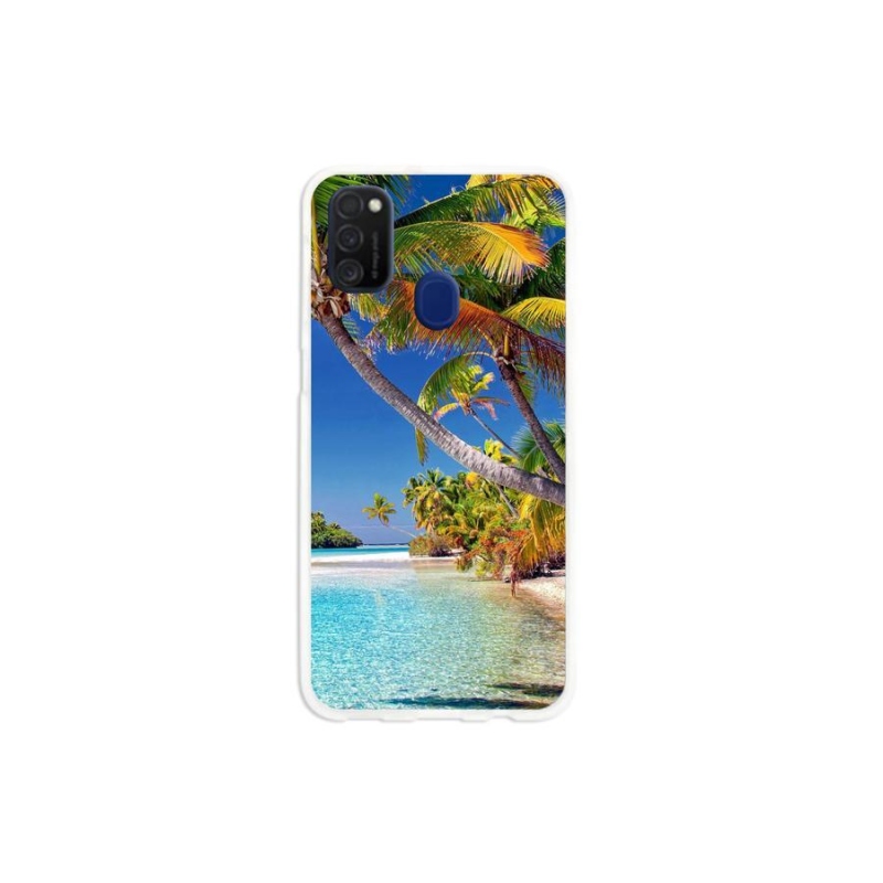 Gél tok mmCase mobiltelefonhoz Samsung Galaxy M21 - tengerparti tengerpart