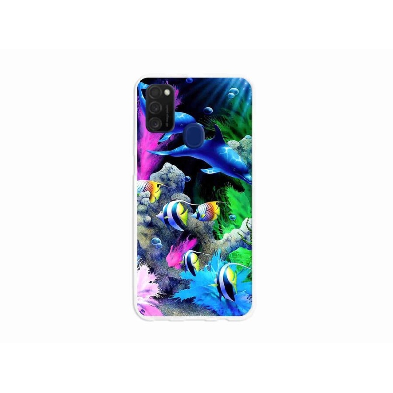 Gél tok mmCase mobil Samsung Galaxy M21 - tengeri világ