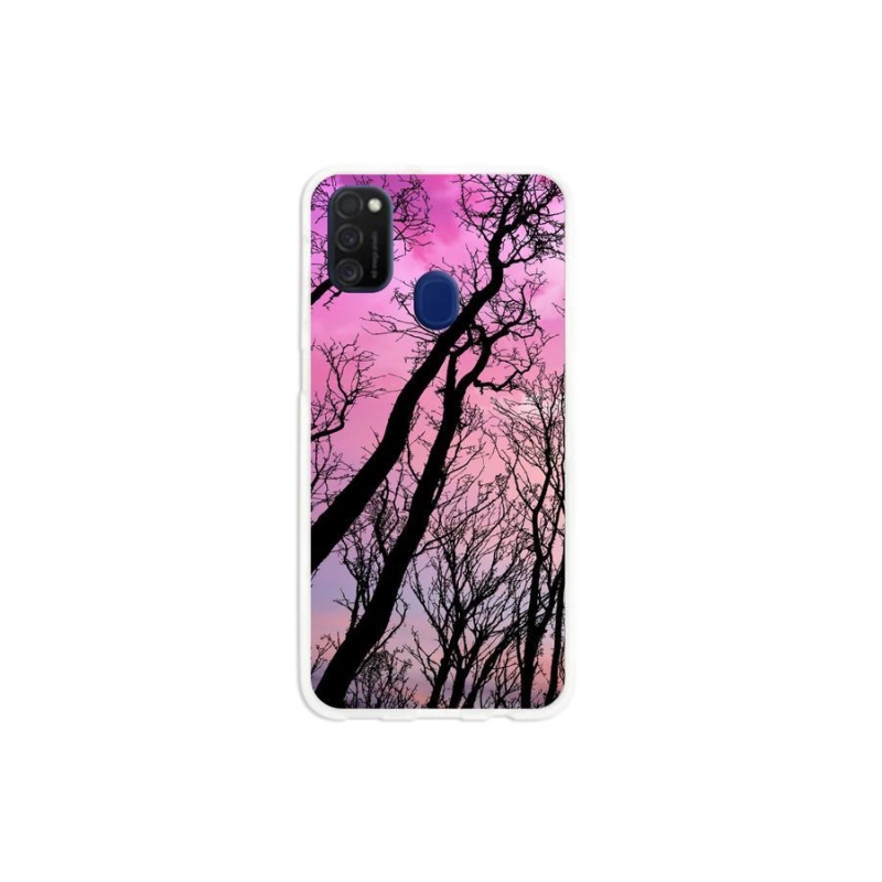 Gél tok mmCase mobiltelefonhoz Samsung Galaxy M21 - kidőlt fák