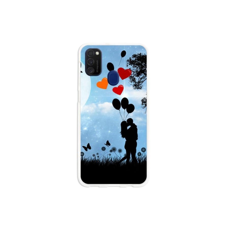 Gél tok mmCase mobil Samsung Galaxy M21 - szerelmes pár