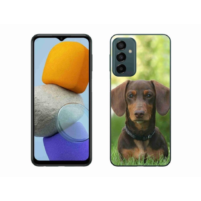 Gél tok mmCase a Samsung Galaxy M23 5G készülékhez - barna tacskó