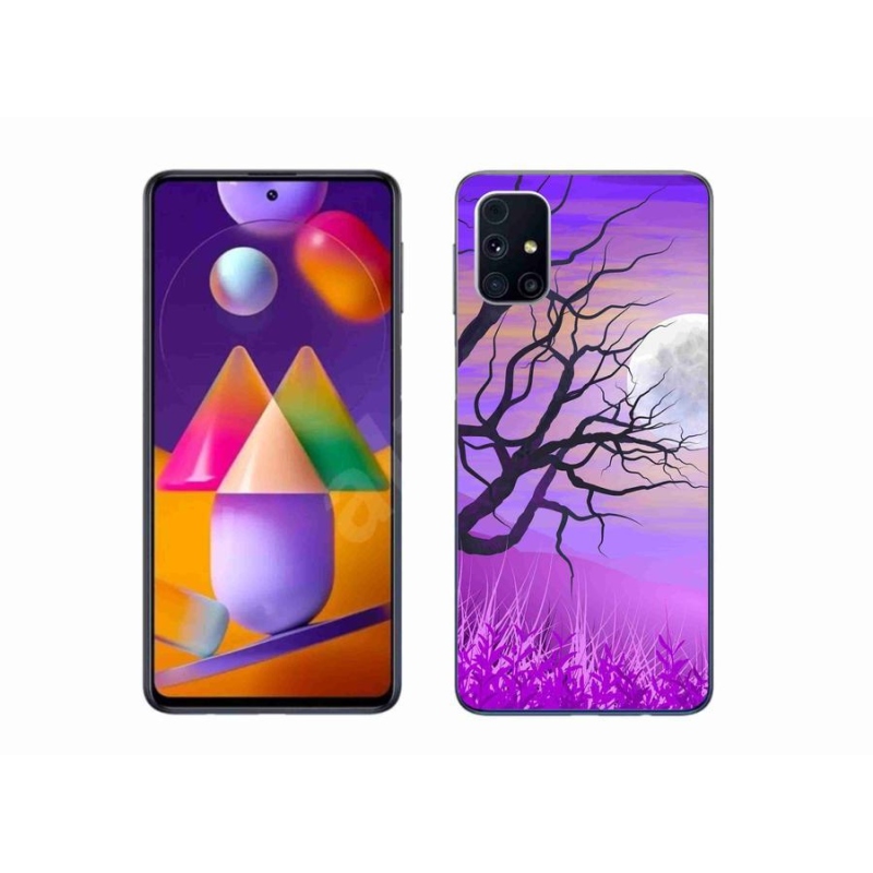 Gél tok mmCase mobiltelefonhoz Samsung Galaxy M31s - karikatúra kidőlt fa