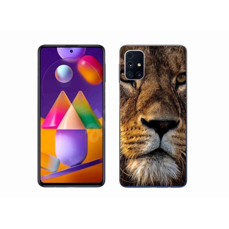 Gél tok mmCase Samsung Galaxy M31s készülékhez - oroszlán