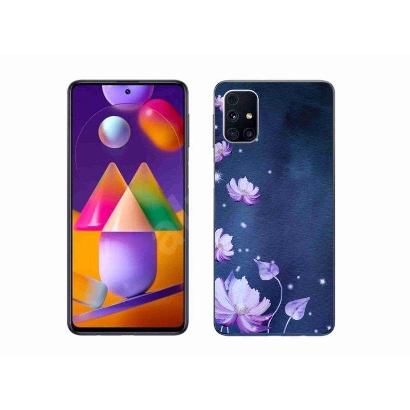 Gél tok mmCase mobiltelefonhoz Samsung Galaxy M31s - hulló virágok