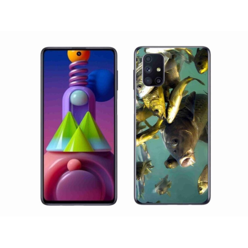Gél tok mmCase mobiltelefonhoz Samsung Galaxy M51 - halak iskolája