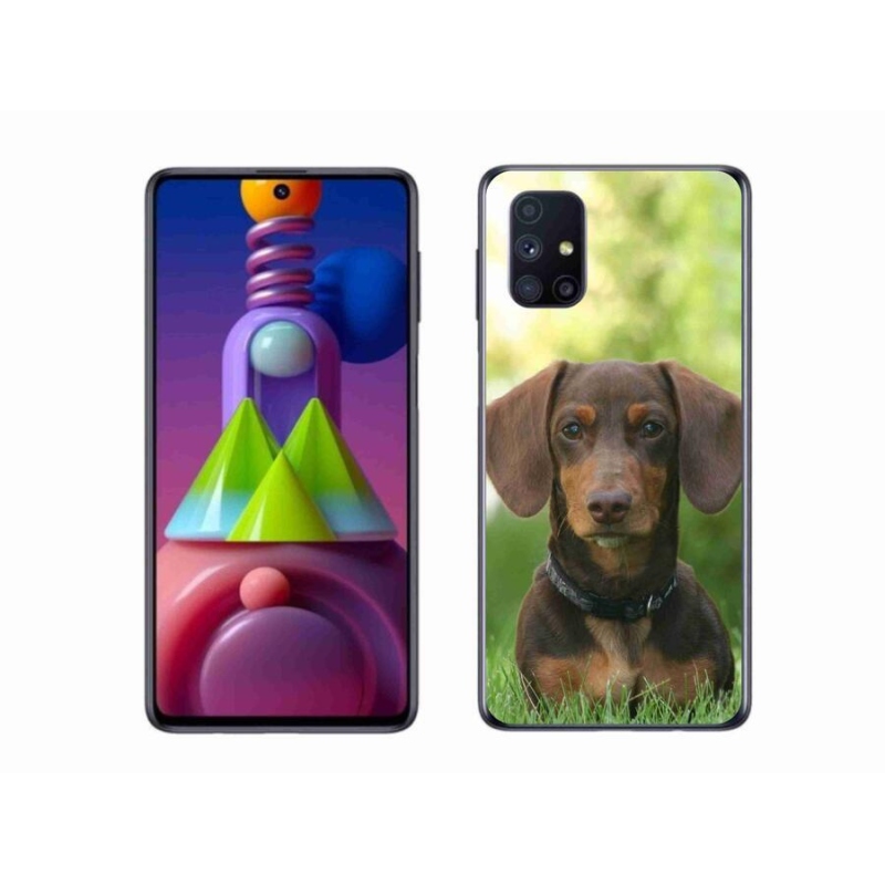 Gél tok mmCase a Samsung Galaxy M51 készülékhez - barna tacskó