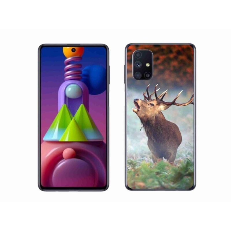 Gél tok mmCase mobiltelefonhoz Samsung Galaxy M51 - szarvas 2