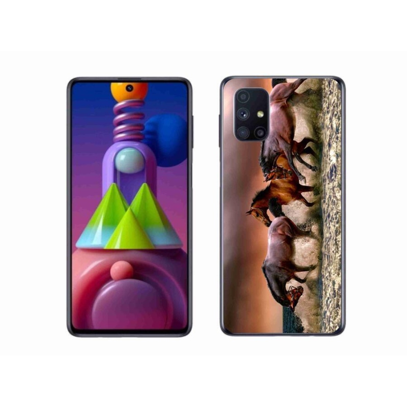 Gél tok mmCase mobiltelefonhoz Samsung Galaxy M51 - lovak 1