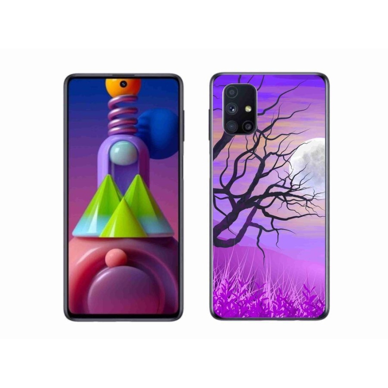 Gél tok mmCase mobiltelefonhoz Samsung Galaxy M51 - karikatúra kidőlt fa