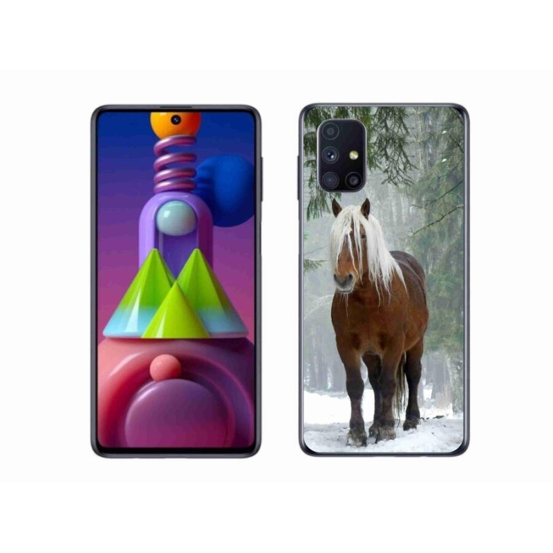 Gél tok mmCase mobiltelefonhoz Samsung Galaxy M51 - ló az erdőben
