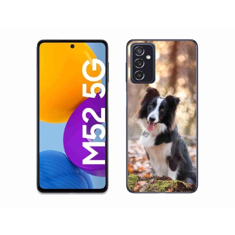 Gél tok mmCase a mobil Samsung Galaxy M52 5G - border colie 1