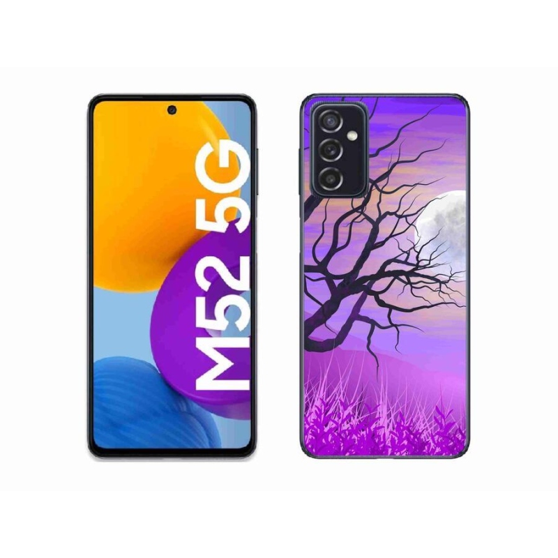 Gél tok mmCase mobiltelefonhoz Samsung Galaxy M52 5G - karikatúra kidőlt fa