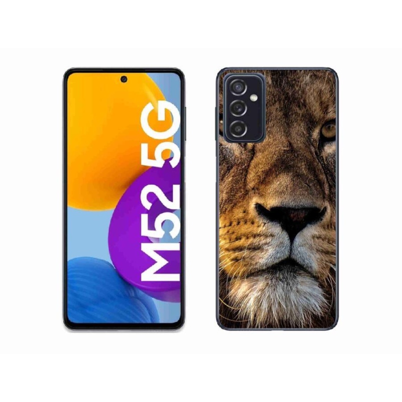 Gél tok mmCase a Samsung Galaxy M52 5G készülékhez - oroszlán