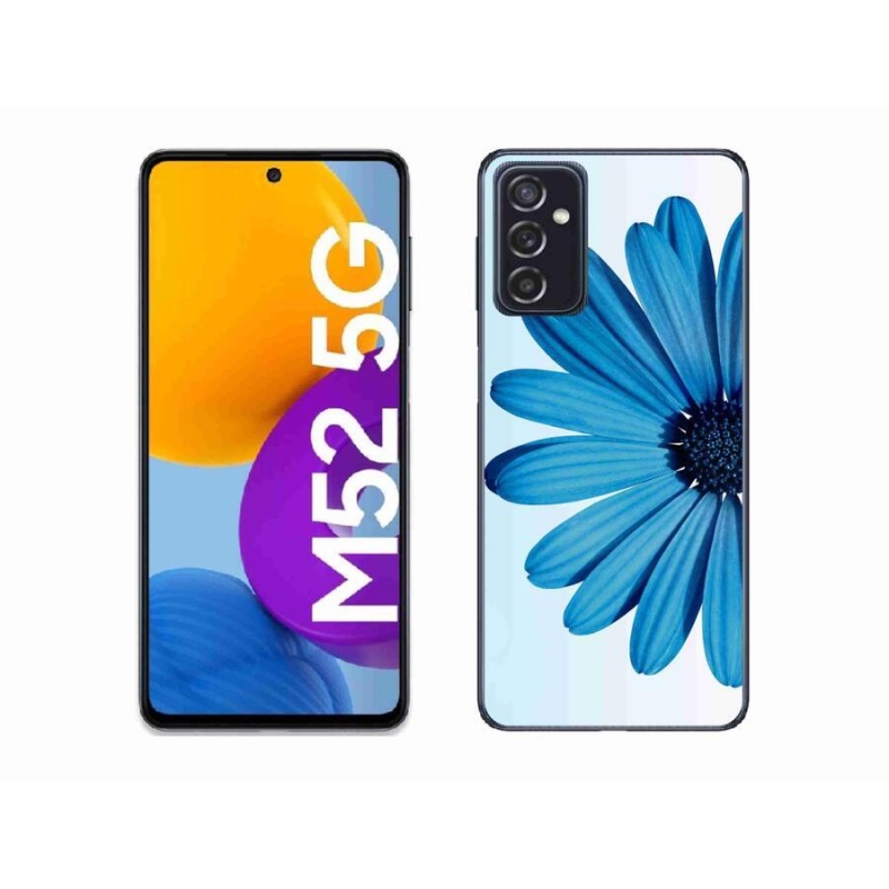 Gél tok mmCase a Samsung Galaxy M52 5G készülékhez - kék margaréta