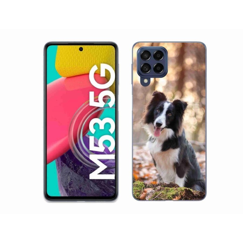 Gél tok mmCase a mobil Samsung Galaxy M53 5G - border colie 1