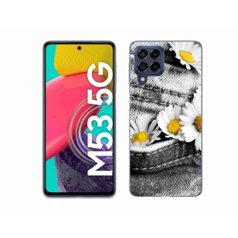 Gél tok mmCase mobiltelefonhoz Samsung Galaxy M53 5G - százszorszépek