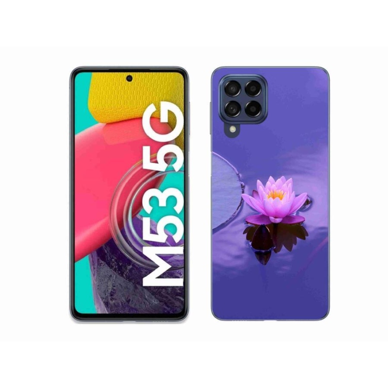 Gél tok mmCase a mobil Samsung Galaxy M53 5G - virág a vízen