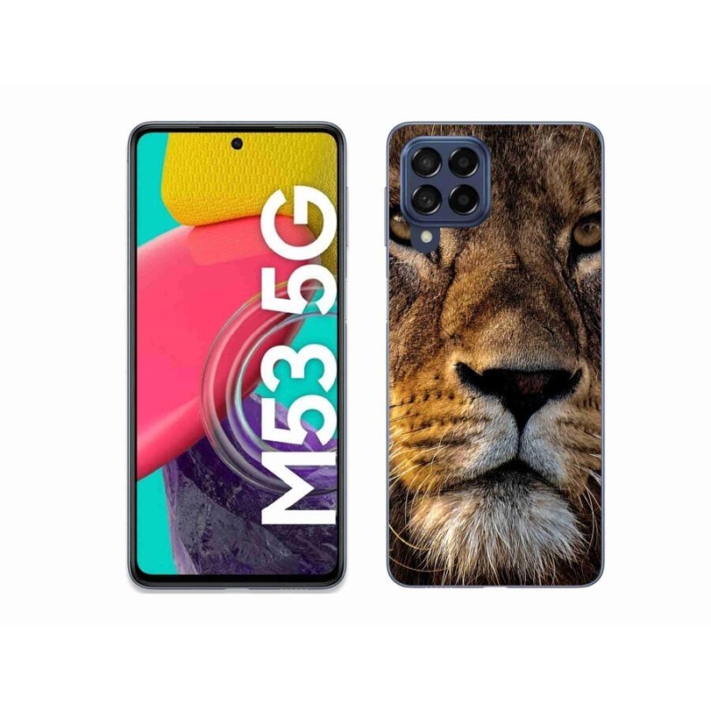 Gél tok mmCase a Samsung Galaxy M53 5G készülékhez - oroszlán