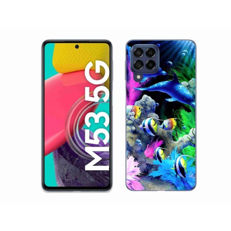 Gél tok mmCase a Samsung Galaxy M53 5G készülékhez - Tengeri világ
